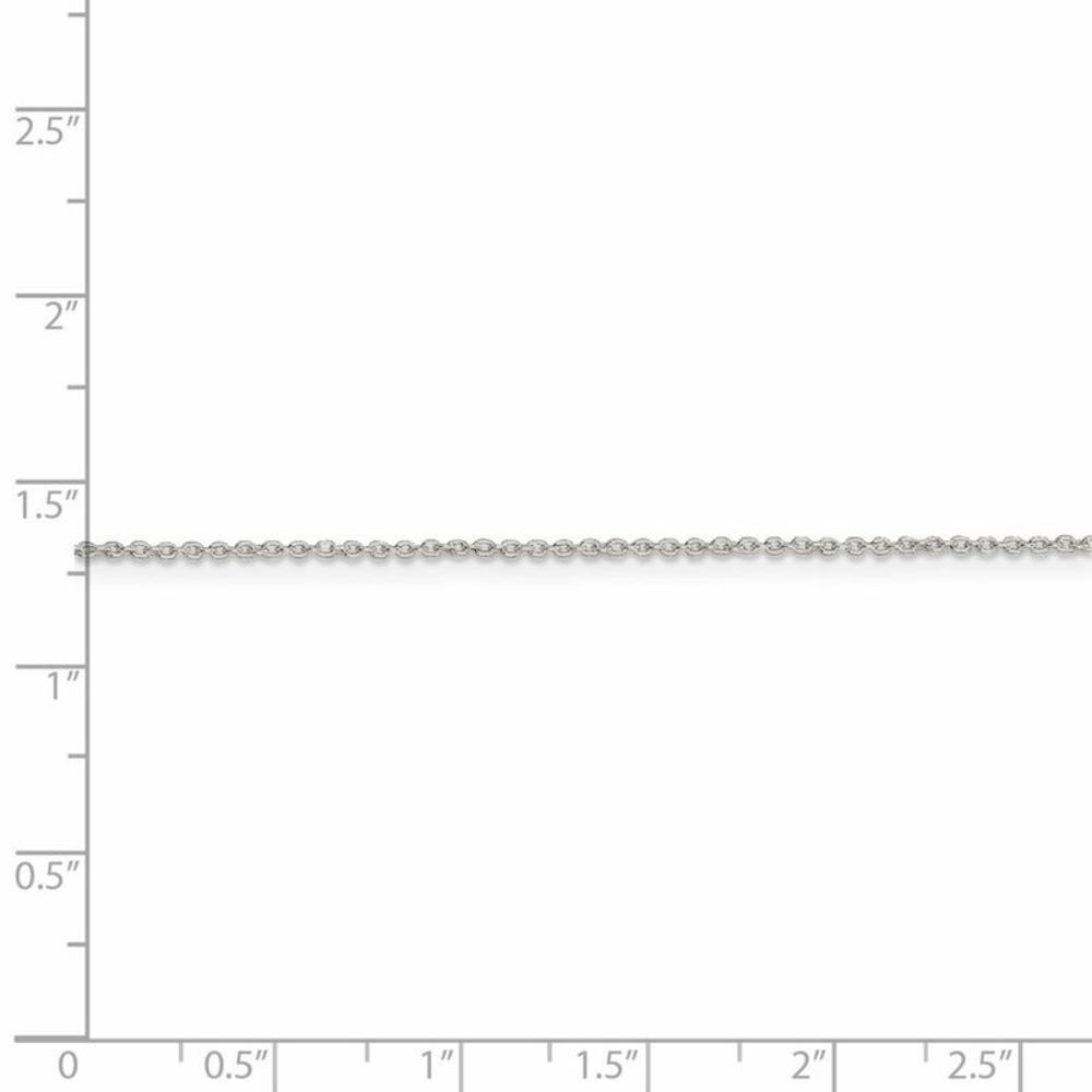 1mm Sterling Silver Classic Solid Cable Chain Necklace, 24 Inch - Picture 5 of 8